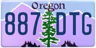 OR license plate 887DTG