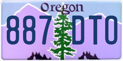 OR license plate 887DTO