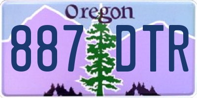 OR license plate 887DTR