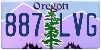OR license plate 887LVG