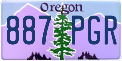OR license plate 887PGR
