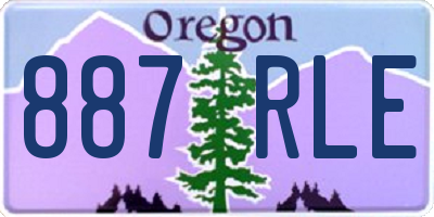 OR license plate 887RLE