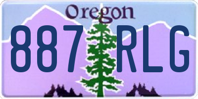 OR license plate 887RLG