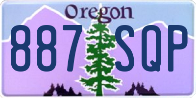 OR license plate 887SQP