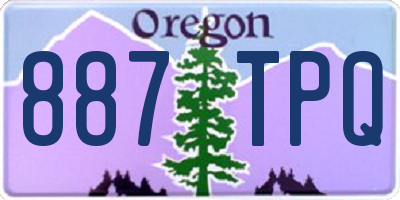 OR license plate 887TPQ