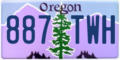 OR license plate 887TWH