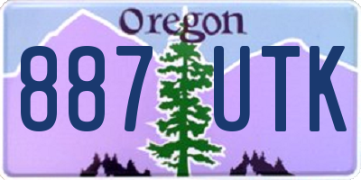OR license plate 887UTK