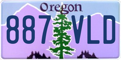 OR license plate 887VLD