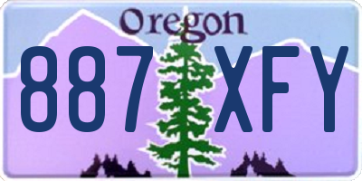 OR license plate 887XFY