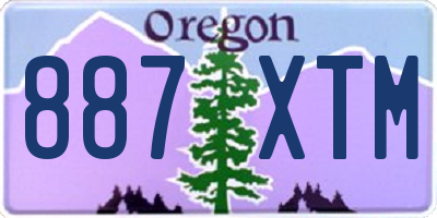 OR license plate 887XTM
