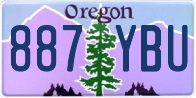OR license plate 887YBU