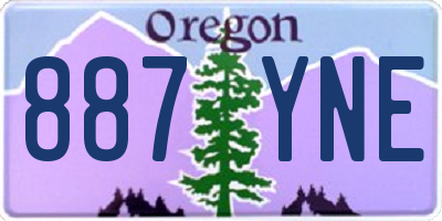 OR license plate 887YNE