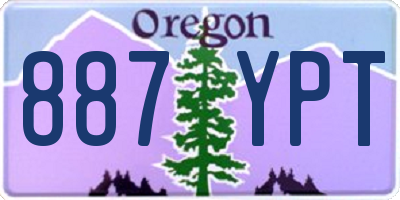 OR license plate 887YPT
