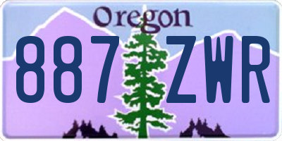 OR license plate 887ZWR