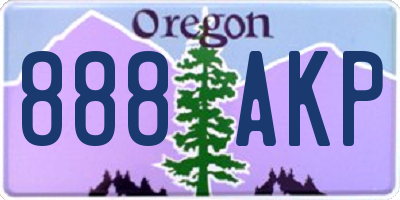 OR license plate 888AKP
