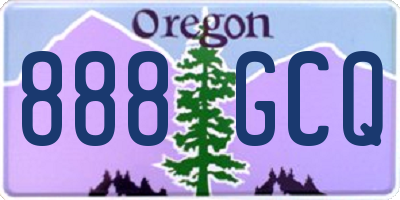 OR license plate 888GCQ