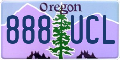 OR license plate 888UCL
