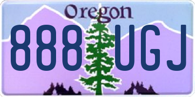 OR license plate 888UGJ
