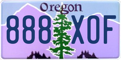 OR license plate 888XOF
