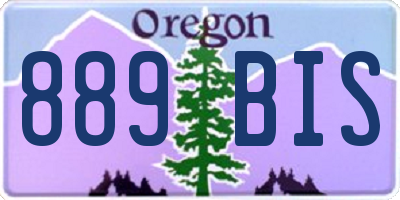 OR license plate 889BIS