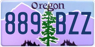 OR license plate 889BZZ