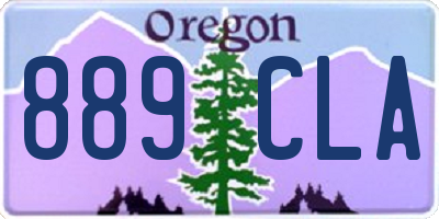 OR license plate 889CLA