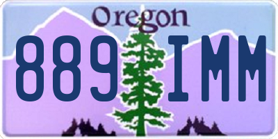 OR license plate 889IMM