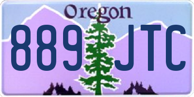 OR license plate 889JTC