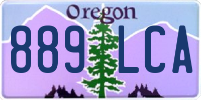 OR license plate 889LCA