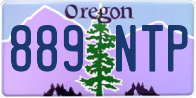 OR license plate 889NTP