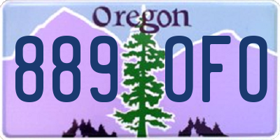OR license plate 889OFO