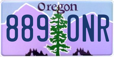 OR license plate 889ONR