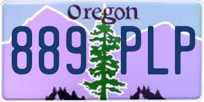 OR license plate 889PLP