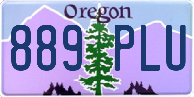 OR license plate 889PLU