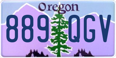 OR license plate 889QGV