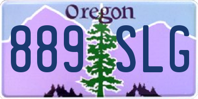OR license plate 889SLG