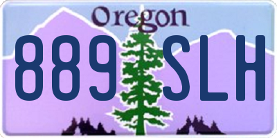 OR license plate 889SLH
