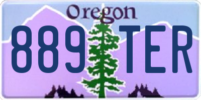 OR license plate 889TER