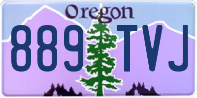 OR license plate 889TVJ