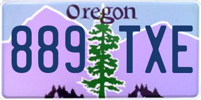 OR license plate 889TXE