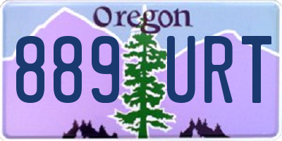 OR license plate 889URT