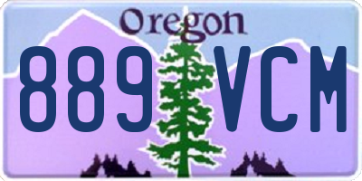 OR license plate 889VCM