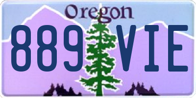 OR license plate 889VIE