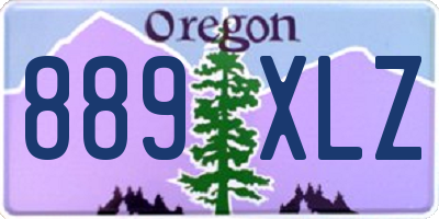 OR license plate 889XLZ