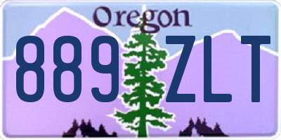OR license plate 889ZLT