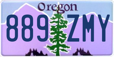 OR license plate 889ZMY