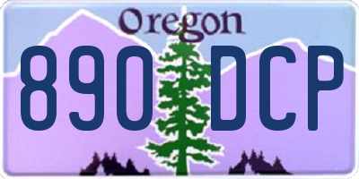 OR license plate 890DCP
