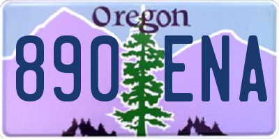 OR license plate 890ENA