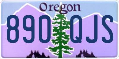 OR license plate 890QJS