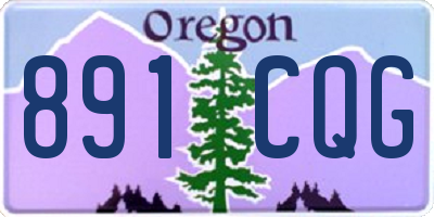 OR license plate 891CQG